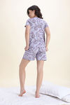 Zivame Knit Cotton Short Set - Heirloom Lilac — thumbnail 3